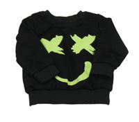 Čierna mikina so smajlíkom PatPat