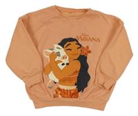 Lososová oversize mikina s Moanou George