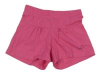 Tmavoružové kraťasy s logom a srdiečkami S. Oliver