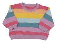 Farebná pruhovaný oversize mikina Sully&Juno