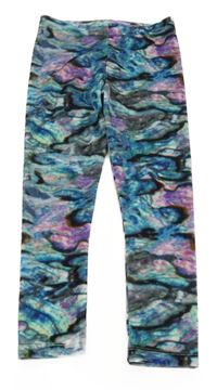 Pestré batikované zamatové legíny Next