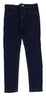 Tmavomodré skinny teplákové rifle Denim Co.