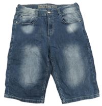 Modré slim riflové kraťasy LEMMI