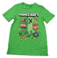 Zelené tričko s Minecraft 