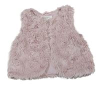Světlerůžové kožešinové podšité bolérko H&M