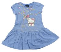 Modré šaty Hello Kitty Sanrio