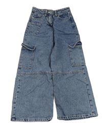 Modré wide leg cargo rifle zn. Matalan