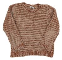Staroružový trblietavý žinylkový sveter Primark