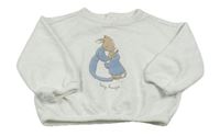 Biela oversize mikina s Peter Rabbit M&S