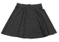 Tmavosivá melírovaná sukňa George