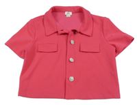 Fuchsiová crop halenka River Island