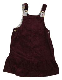 Vínové menšestrové na traké šaty Nutmeg