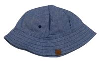 Modrý plátenný klobúk