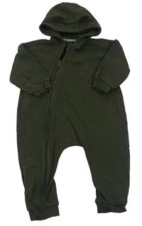 Khaki tepláková kombinéza s kapucňou George