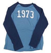 Modro-tmavomodré tričko s číslom Pepperts