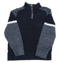 Tmavomodrý lehký svetr Next