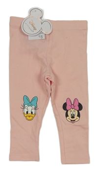 Nové - světlerůžové legíny s Minnie a Daisy Primark