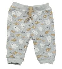 Šedé vzorované tepláky s medvědy Ergee