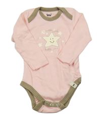 Světlerůžové body s hvězdičkou 