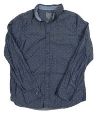 Tmavomodrá puntíkatá košile C&A