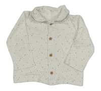 Biele vzorované prepínaci pyžamové tričko