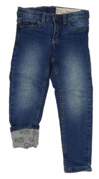 Modré podšité skinny rifle Lupilu