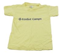 Žlté tričko s nápisom