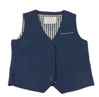 Tmavomodrá společenská vesta Next