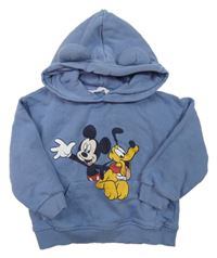 Modrá mikina s Mickeym a kapucňou H&M