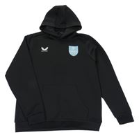 Čierna športová mikina s logom a kapucňou Castore