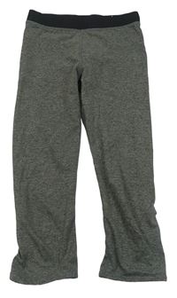 Sivé melírované športové crop legíny H&M