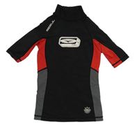 Čierno-červeno-sivé UV tričko s logom zn. GUL
