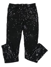 Černé flitrové legíny Dunnes Stores