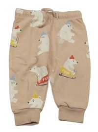 Starorůžové tepláky s medvídky M&S