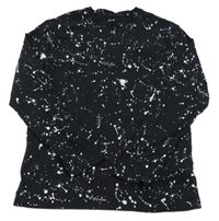 Čierno-biele tričko s fleky C&A