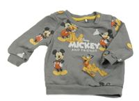 Sivá mikina s Mickeym Tu