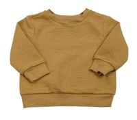 Hnedá rebrovaná mikina Primark