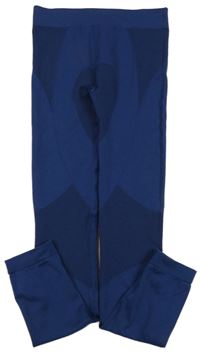 Tmavomodré vzorované funkční kalhoty Crivit