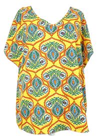 Dámská žluto-barevná vzorovaná halenka Matalan 