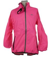 Nové - Dámská neonově růžová sportovní funkční bunda + sáček na sbalení Trespass 