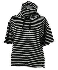 Dámské černo-bílé pruhované tričko s rolákem Gina 