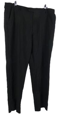 Pánské černé společenské kalhoty George vel. 42/31