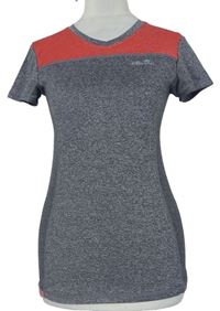 Dámske sivo-červené športové tričko s logom Ellesse