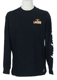 Pánske čierne tričko s logem Lakers Primark