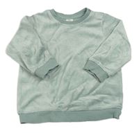 Khaki zamatová mikina H&M