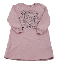 Svetloružové teplákové šaty s Paw Patrol zn. Nickelodeon