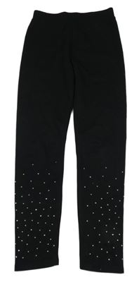 Čierne legíny s kamienkami George