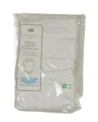 Nové - 5x biele body Primark vel.44