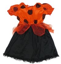 Kostým - červeno-černé šaty s tylovou sukní 