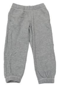 Sivé melírované cuff tepláky Kids